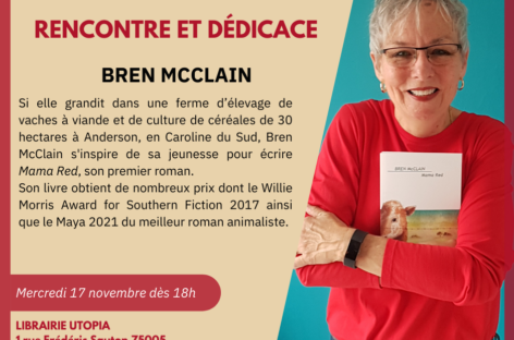 [RENCONTRE ET DEDICACE] Avec Bren McClain – Mercredi 17 novembre de 18h à 20h